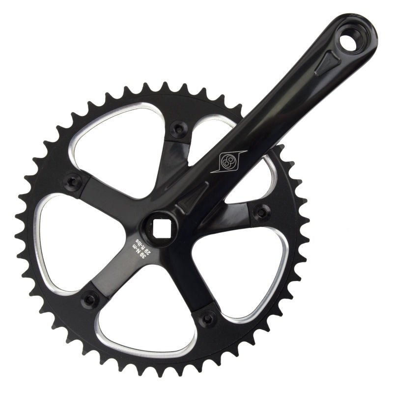 Origin8 SST 165×46 103mm JIS Square Taper crankset black/black