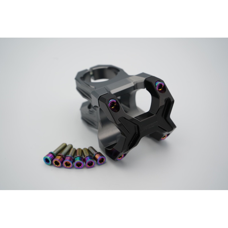 RevGrips Pro Series Stem Titanium Bolt Kit Rainbow Oil Slick