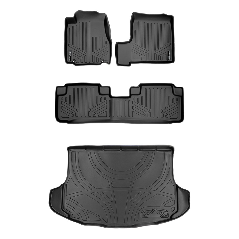 SMARTLINER Custom Fit Floor Liners For 2007-2011 Honda CR-V Black