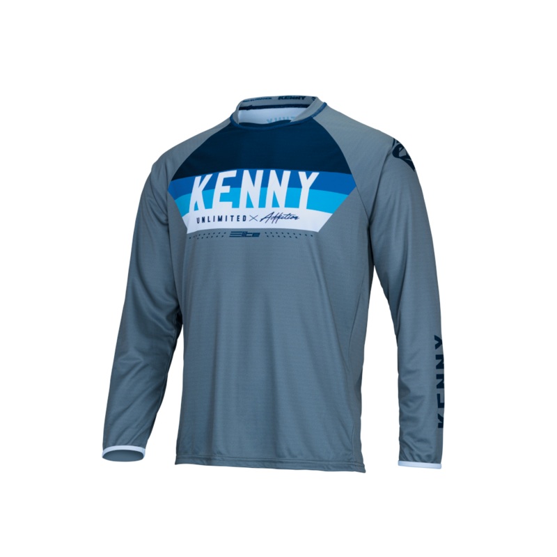 Kenny Racing Elite Long Sleeve Jersey – XL – Grey – Blue – 2023