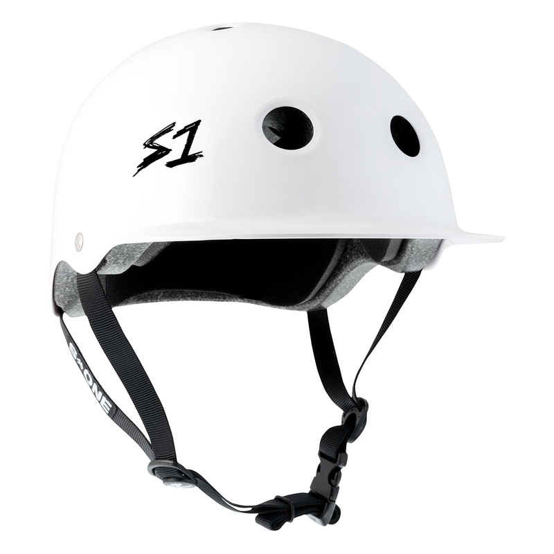 S1 Lifer Brim Helmet – White Gloss