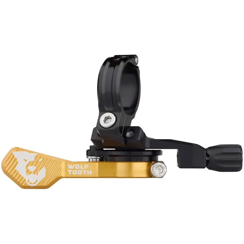 Wolf Tooth ReMote Pro Dropper Post Lever – 22.2mm Clamp, Gold