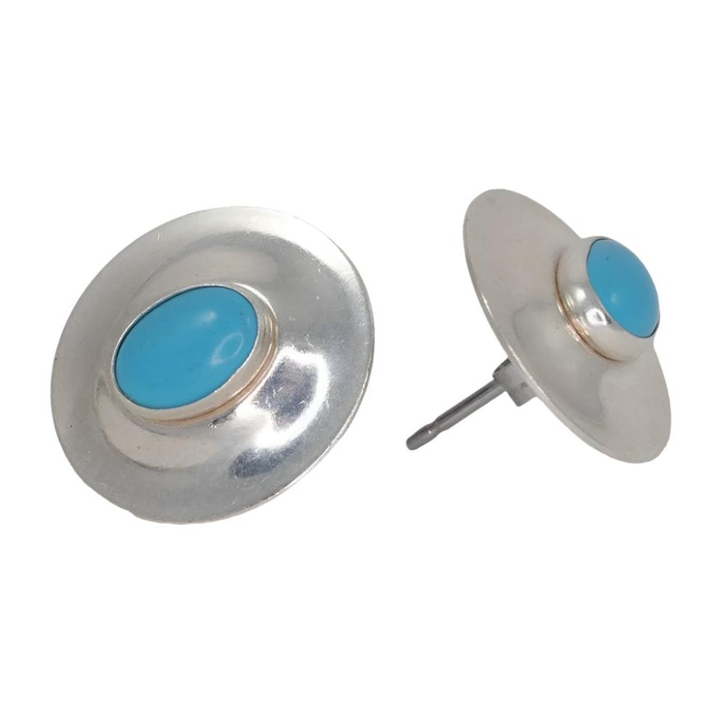 Hakan Saucer Stud Earrings
