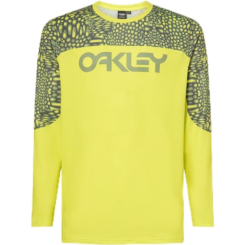 Oakley Maven Coast Long Sleeve Jersey – XL – Distorted Frogskin Green