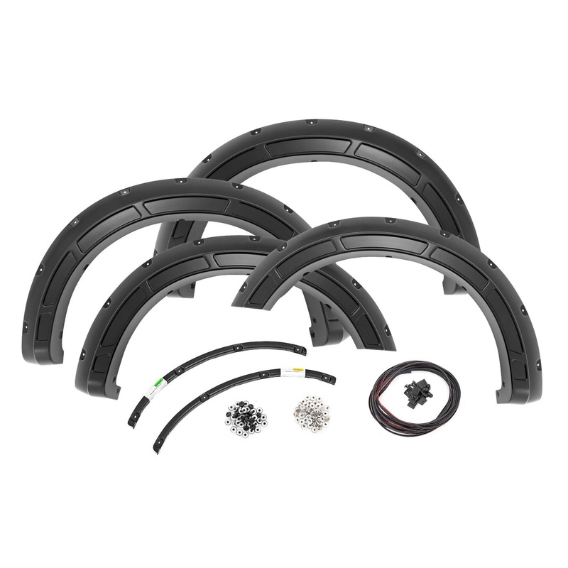 Rough Country | Defender Pocket Fender Flares | UM Agate Black | Ford F-250/F-350 Super Duty (23-25) | A-F20231-UM
