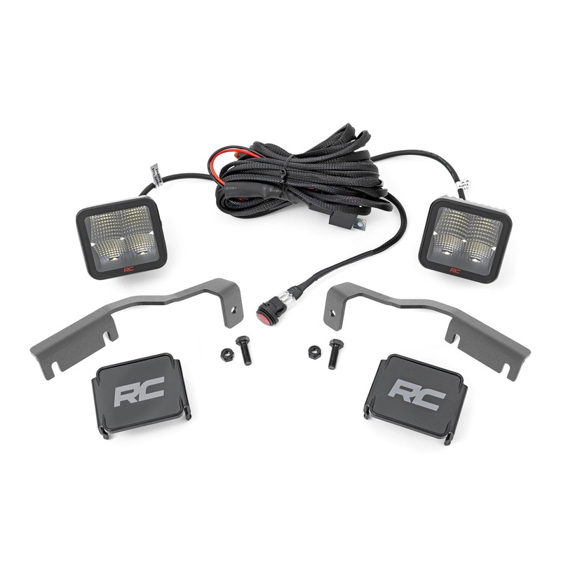 Rough Country | LED Light Kit | Ditch Mount | 2″ Spectrum Pair | Spot | Nissan Frontier (22-25) | 81064