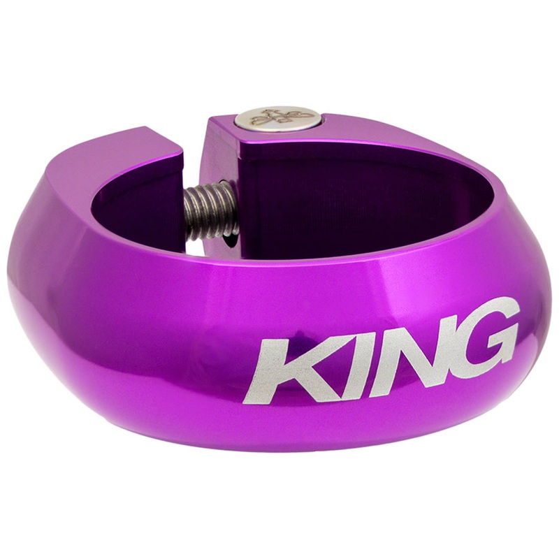 Chris King Seatpost Clamp – 34.9mm Bolt-On 3D Violet