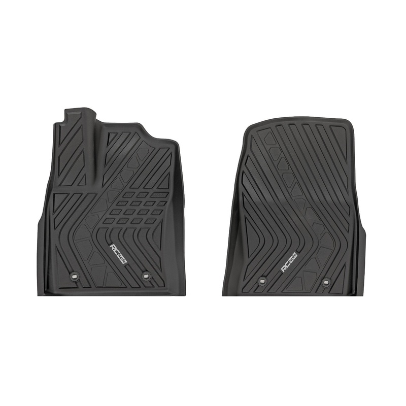 Rough Country | Flex-Fit Floor Mats | FR | CrewMax | Toyota Tundra 2WD/4WD (2022-2025) | FF-7170