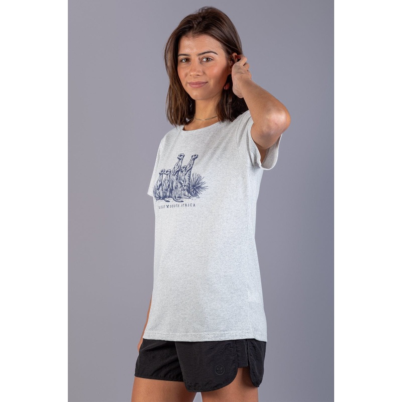 Meerkat – Ladies S/S Tee Light Grey Melange