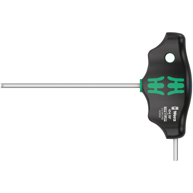 Wera 454 HF T-handle hexagon screwdriver Hex-Plus with holding function, 3 x 100 mm