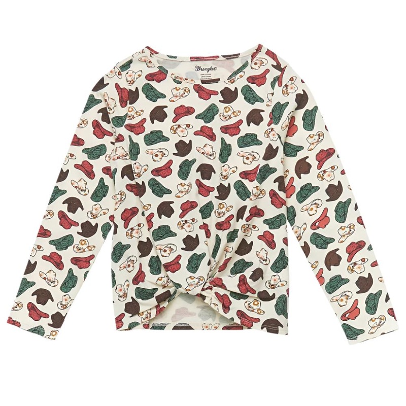 Wrangler Girl’s Cowgirl Hat Twist Front Top