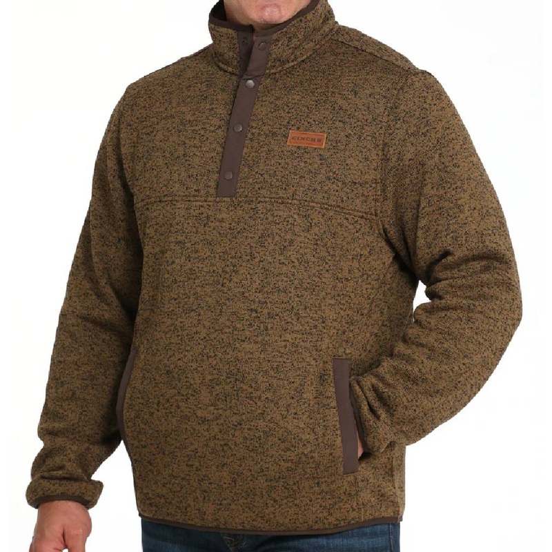 Cinch Men’s 1/4 Snap Knit Pullover