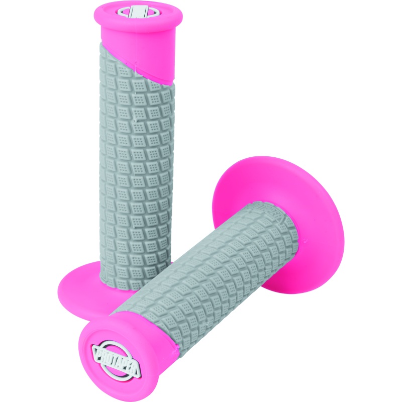 ProTaper Clamp-On Pillow Top Grips – Neon Pink/Gray