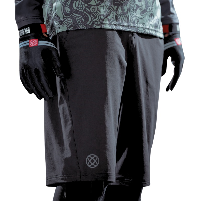 Rubber Side Down His Apex Shorts – 2XL – Black