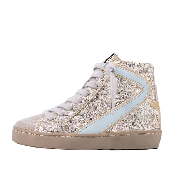 Shushop Toddler Rooney Mini Sneaker – Sterling Glitter