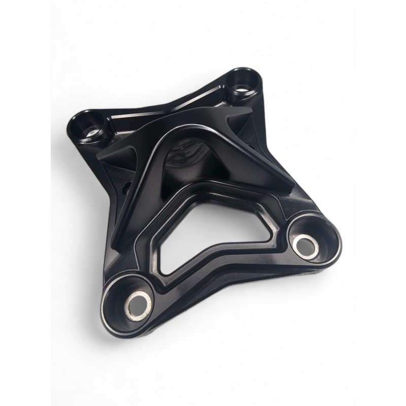 2017 to current Can Am X3 Maverick 6 bolt EOD XL Radius Rod Plate with Tow Hook Black