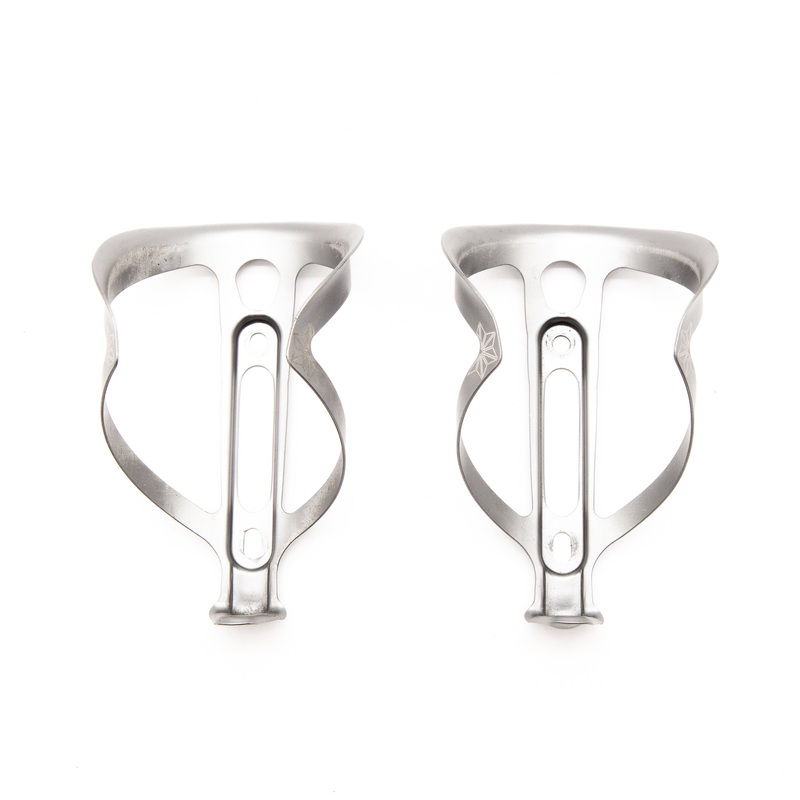 Supacaz Fly Cage Ano Bottle Cage Gun Metal Pair 35g