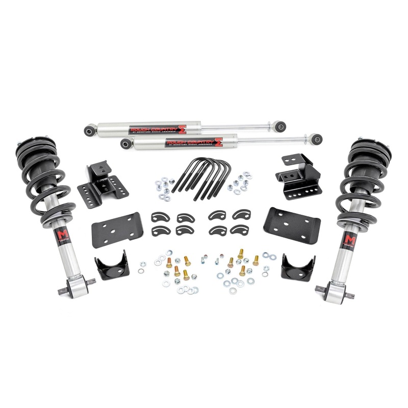 Rough Country | 2 Inch Lowering Kit | 4 Inch Rear Lowering | M1 | Chevy/GMC 1500 (14-18 & Classic) | 71640