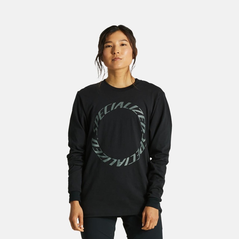 Twisted Long Sleeve Tee Black