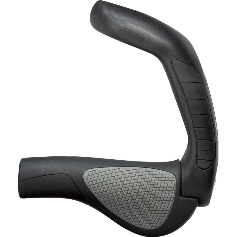 Ergon GP5 Grips – Black/Gray Lock-On Large