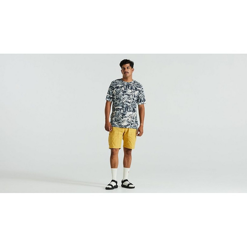 s/f riders hybrid short men ochre 34