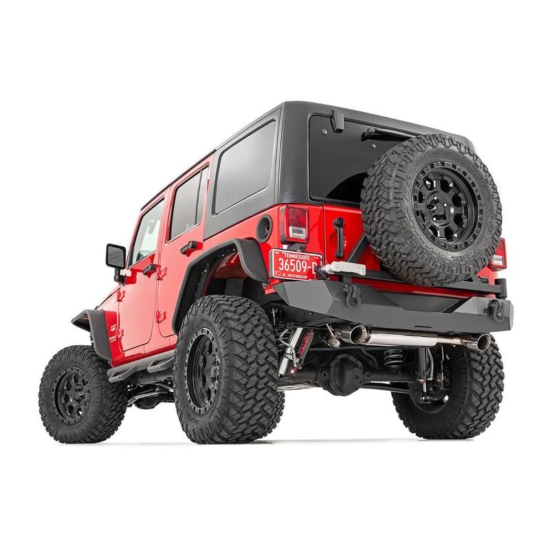Rough Country | Rear Bumper | Rock Crawler | Tire Carrier | Jeep Wrangler JK/Wrangler Unlimited (07-18) | 10594A