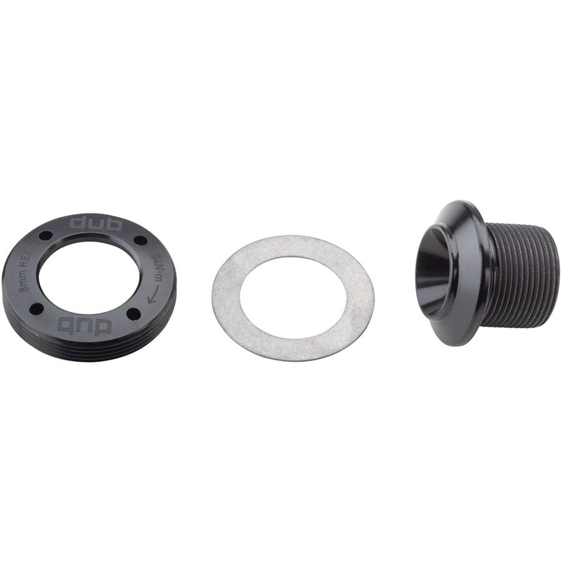 SRAM DUB Crank Arm Bolt Kit – M18/M30, Self-Extracting, For SRAM/Truvativ, Black Stealth