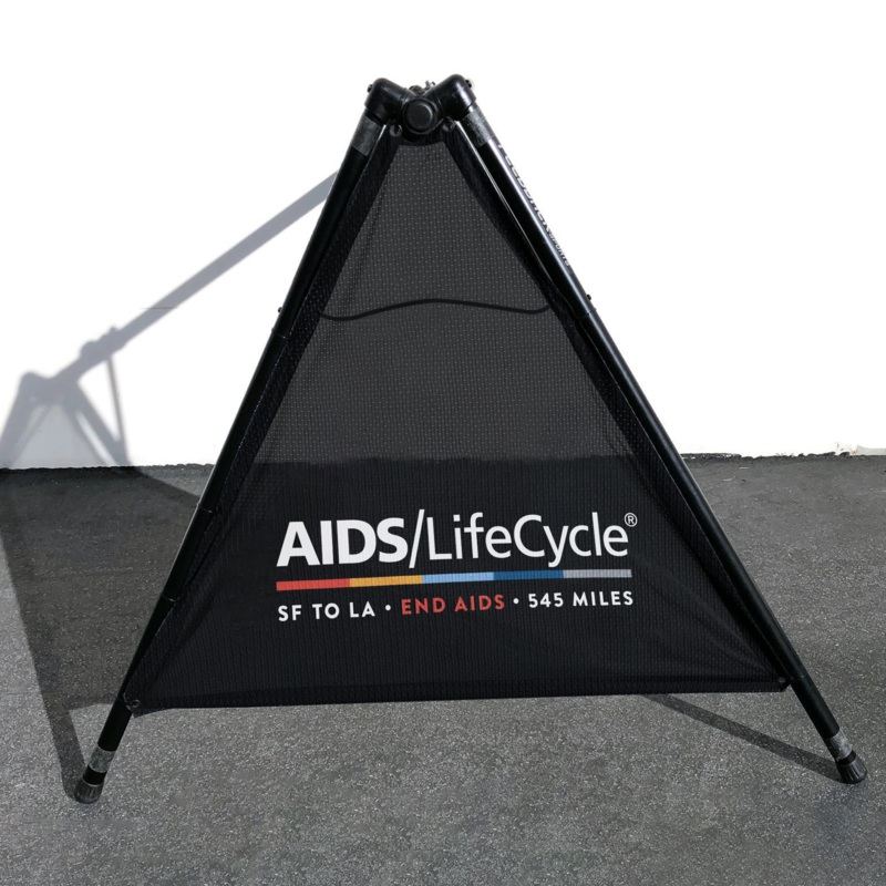 AIDS/LIFECYCLE 2025 Bike Rack Banners (Set of 2 Mesh Banners)