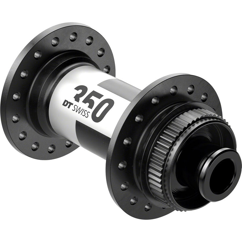DT Swiss 350 Front Hub – 12 x 100mm Center-Lock Black 28H