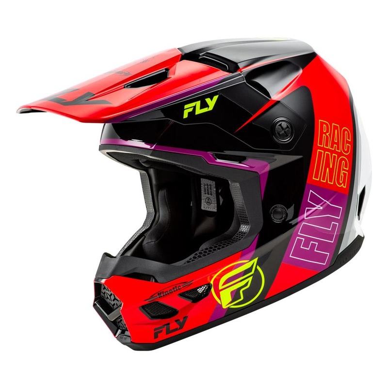 Fly Racing Kinetic Rally Helmet – Red/Black/White