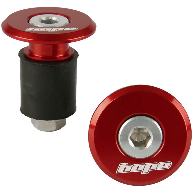 Hope Grip Doctor Bar End Plugs, Red
