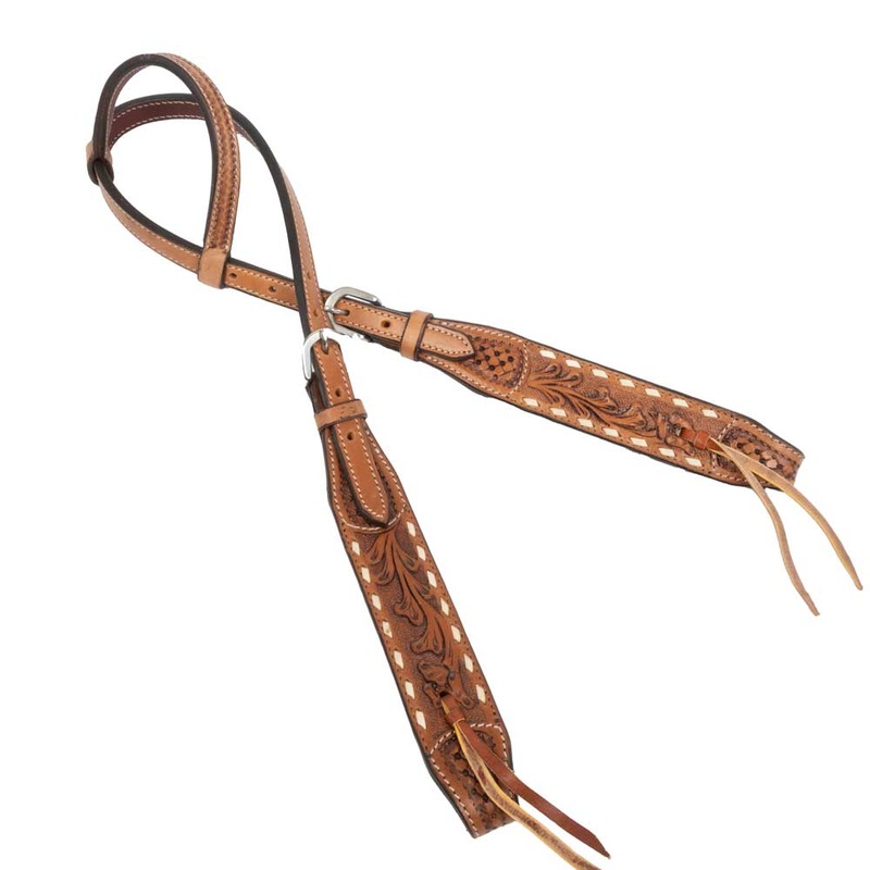 Teskey’s Floral One Ear Headstall w/Buckstitch