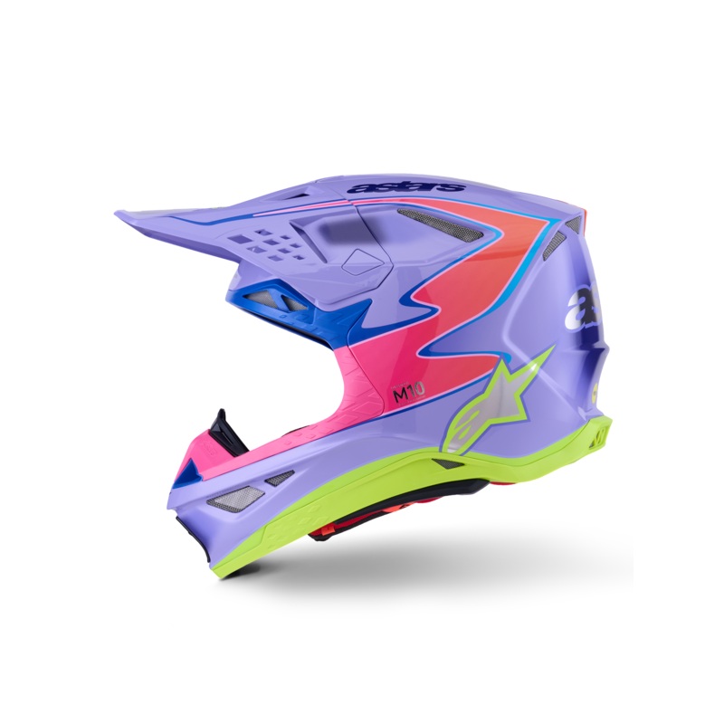 S M10 Jett Lawrence R01 Helmet Purp/Pnk Fluo/Ylw Fluo Gls Lg
