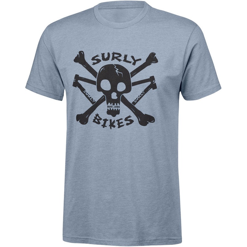 Surly Skullet Short Sleeve T-Shirt – Unisex Slate Blue 3X-Large