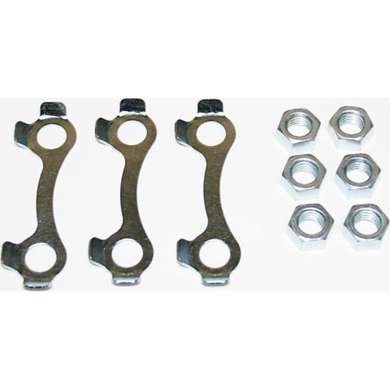 Tongued Front Disk Rotor Washer & Nut Set