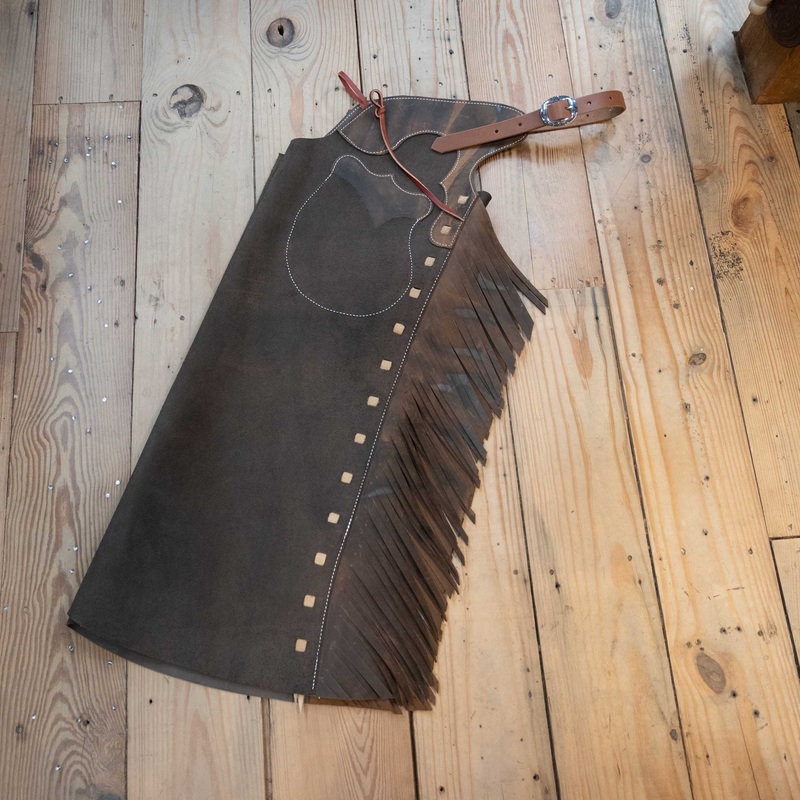 WLC Dark Chocolate Roughout Stepthrough Chaps