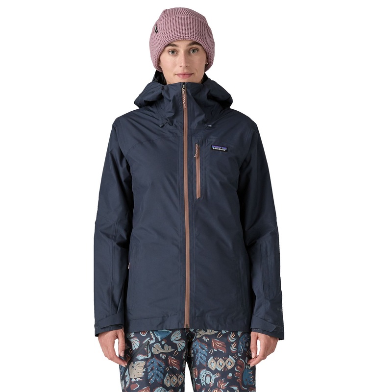 Women’s Insulated Powder Town Jacket Smolder Blue w/Dulse Mauve