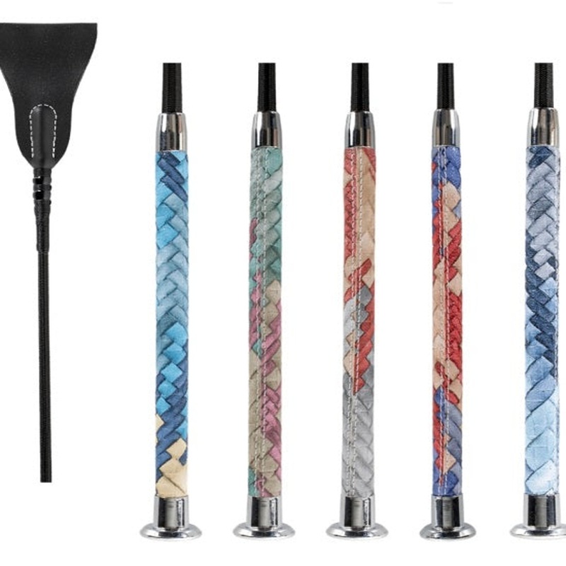 Crop jumping crop – woven multi-coloured