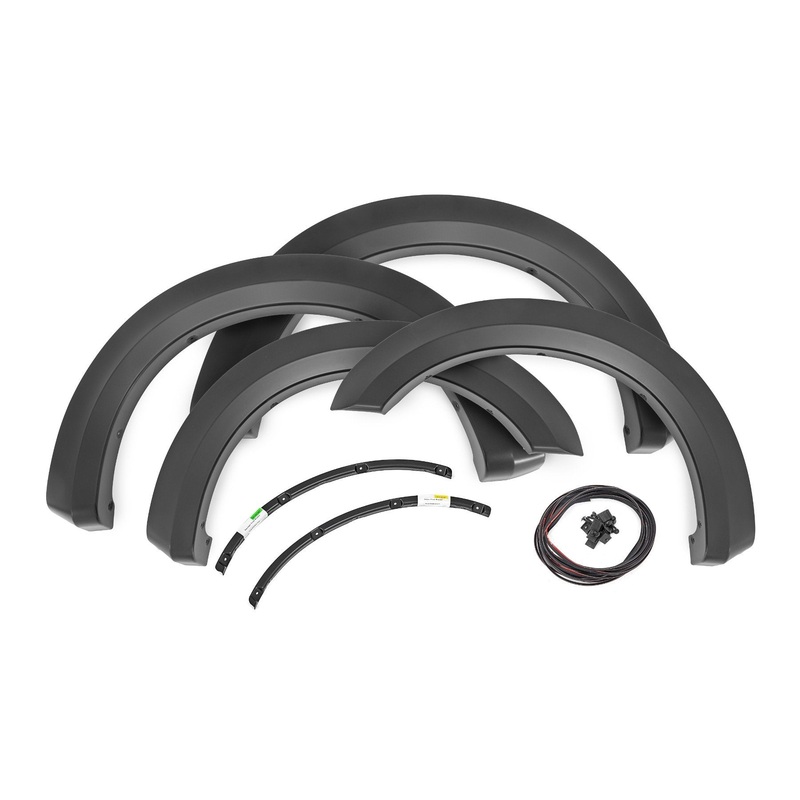 Rough Country | Fender Flares | Sport | G1 Absolute Black | Ford F-250/F-350 Super Duty (17-22) | S-F21112-G1