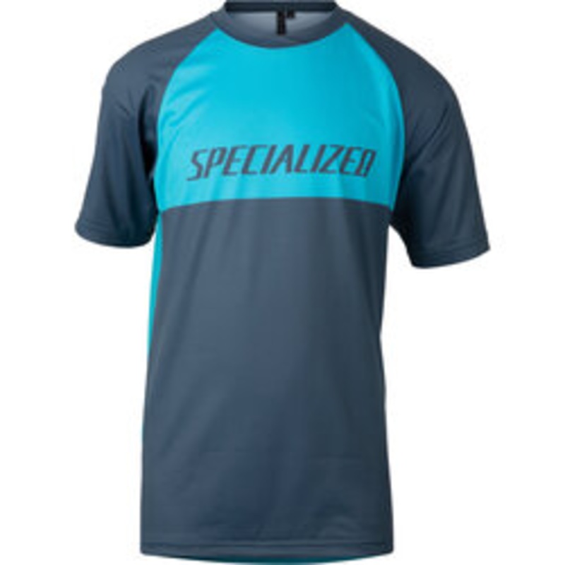 Specialized Youth Enduro Grom Short Sleeve Jersey-Aqua/Cast Blue Block