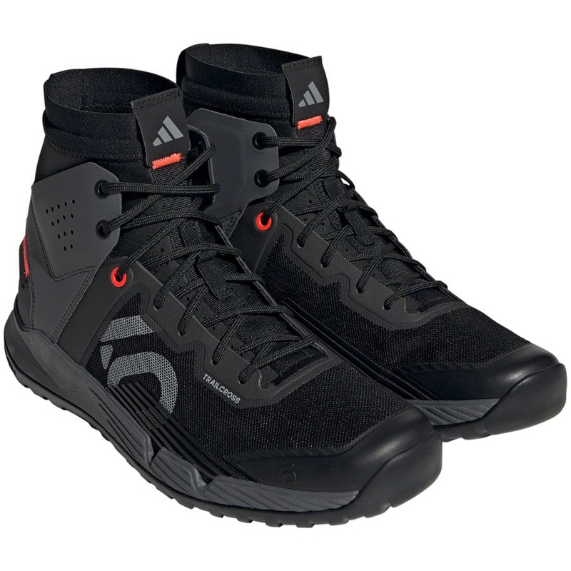 Five Ten Trailcross Mid Pro Flat Shoes – Men’s, Core Black/Gray Two/Solar Red, 9.5