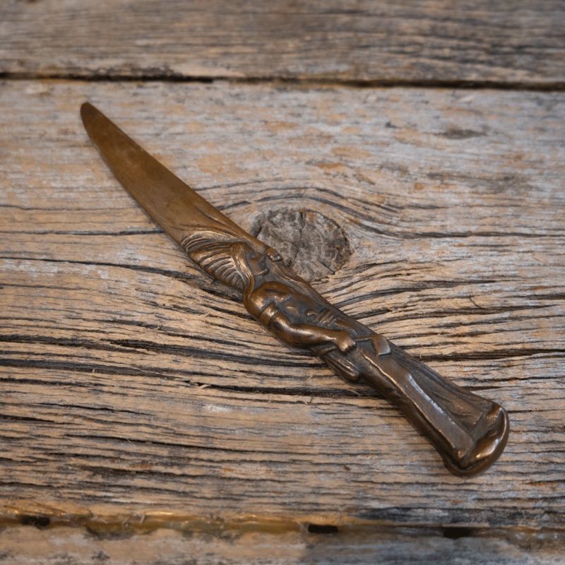 Vintage Solid Bronz Indian Letter Opener