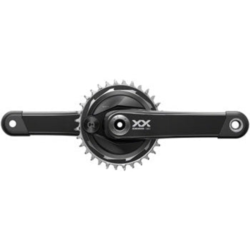 XX Eagle T-Type AXS Power Meter Wide Bicycle Crankset – 175mm, 12-Spd, 32t Chainring, DM Thread Mount, PM Spider, DUB Spindle Interface, Blk