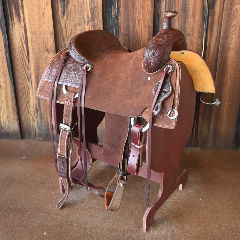 16.5″ JEFF SMITH BUSTER WELCH RANCH CUTTER SADDLE