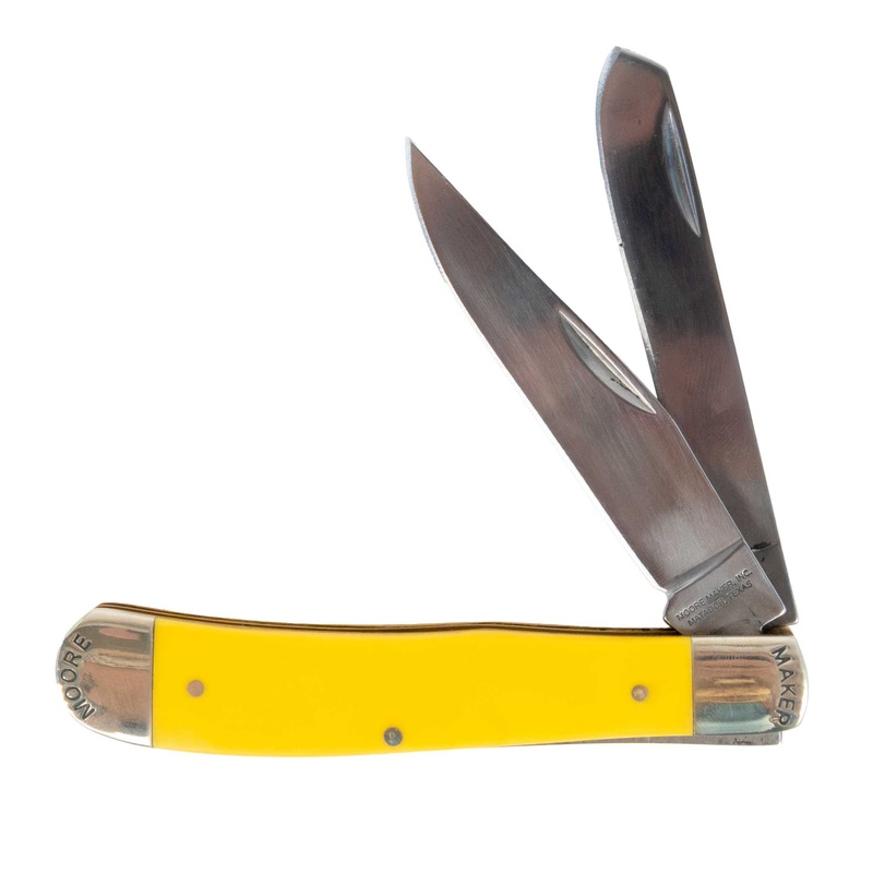 Moore Maker Delrin Engraved Bolster Trapper – 4-1/8″