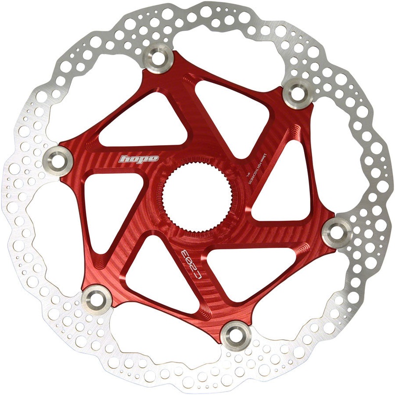 MTB Floating Centre-Lock Disc Brake Rotor – 203mm Center-Lock Red