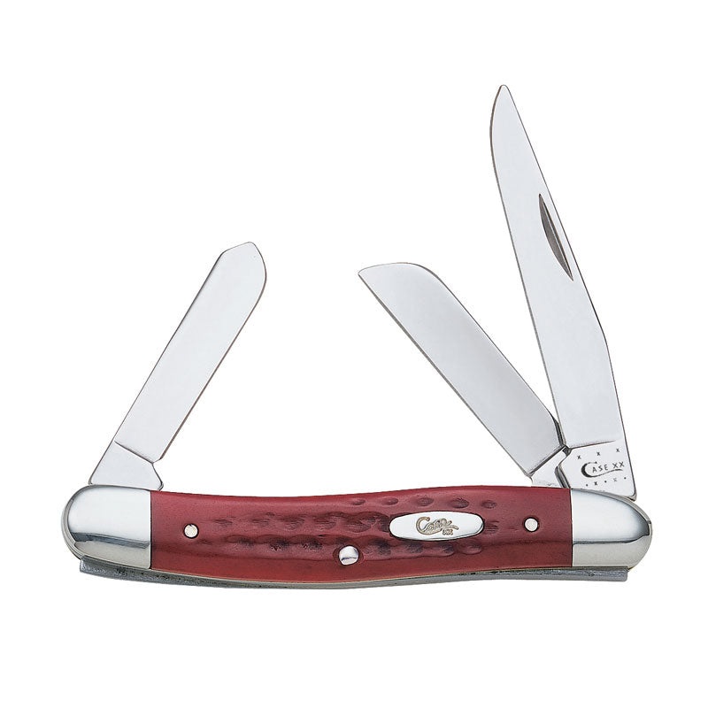 Case Pocket Worn Old Red Bone Medium Stockman