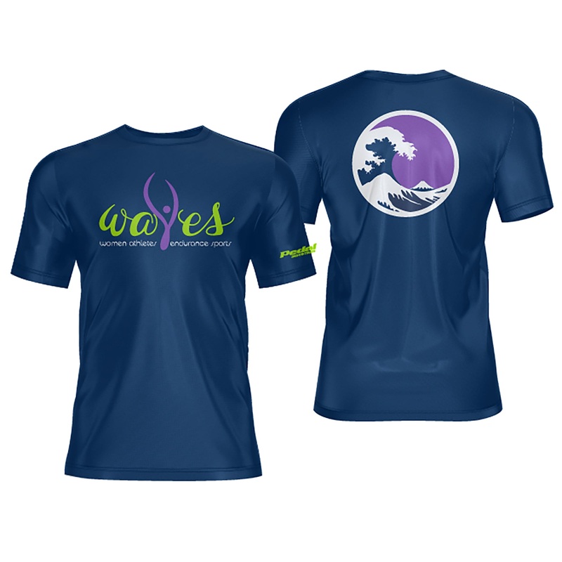 WAVES Triathlon 2023 SUPERTECH T NAVY BLUE