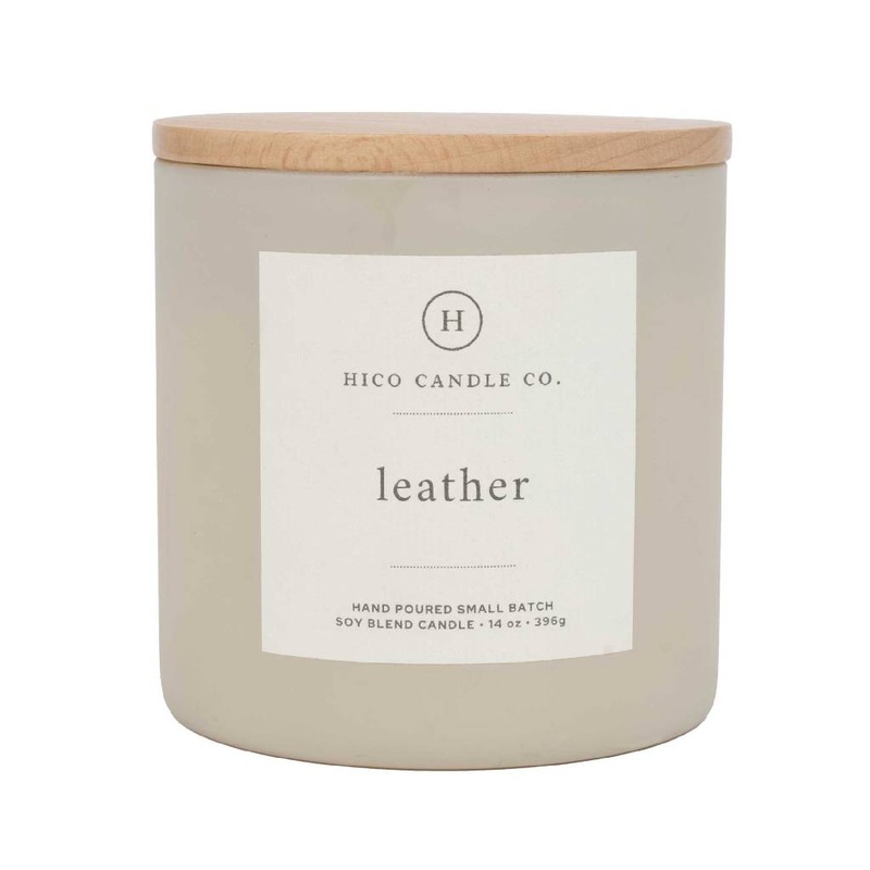Hico Candle Co Leather Candle