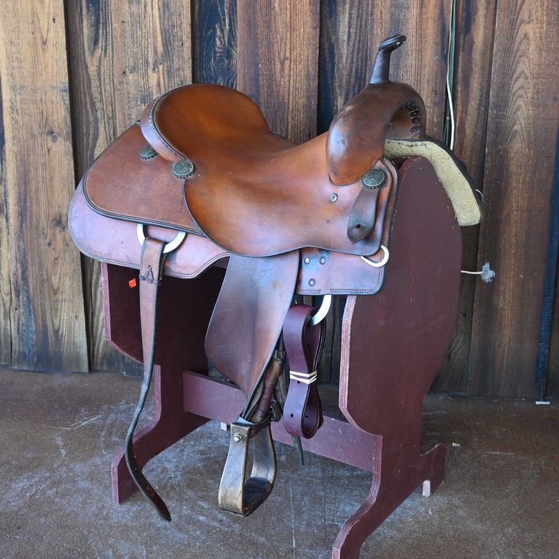 16.5″ USED ROO HIDE CUTTING SADDLE